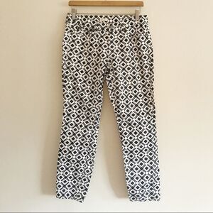 J. Crew Factory diamond print skinny pants